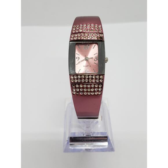 Women\'s watch. Rose pink bangle band with jewels on face. F334565-1/LS main image 8